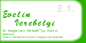 evelin verebelyi business card